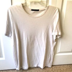 Jenni kayne basic tee shirt - cream Sz M